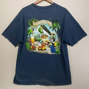 Vtg Cozumel Margaritaville T Shirt XL Navy Cheeseburger In Paradise Jimmy Buffet